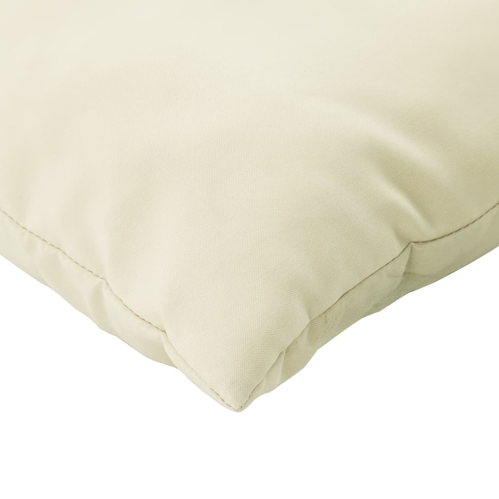 Zierkissen 4 Stk. Creme 60x60 cm Stoff