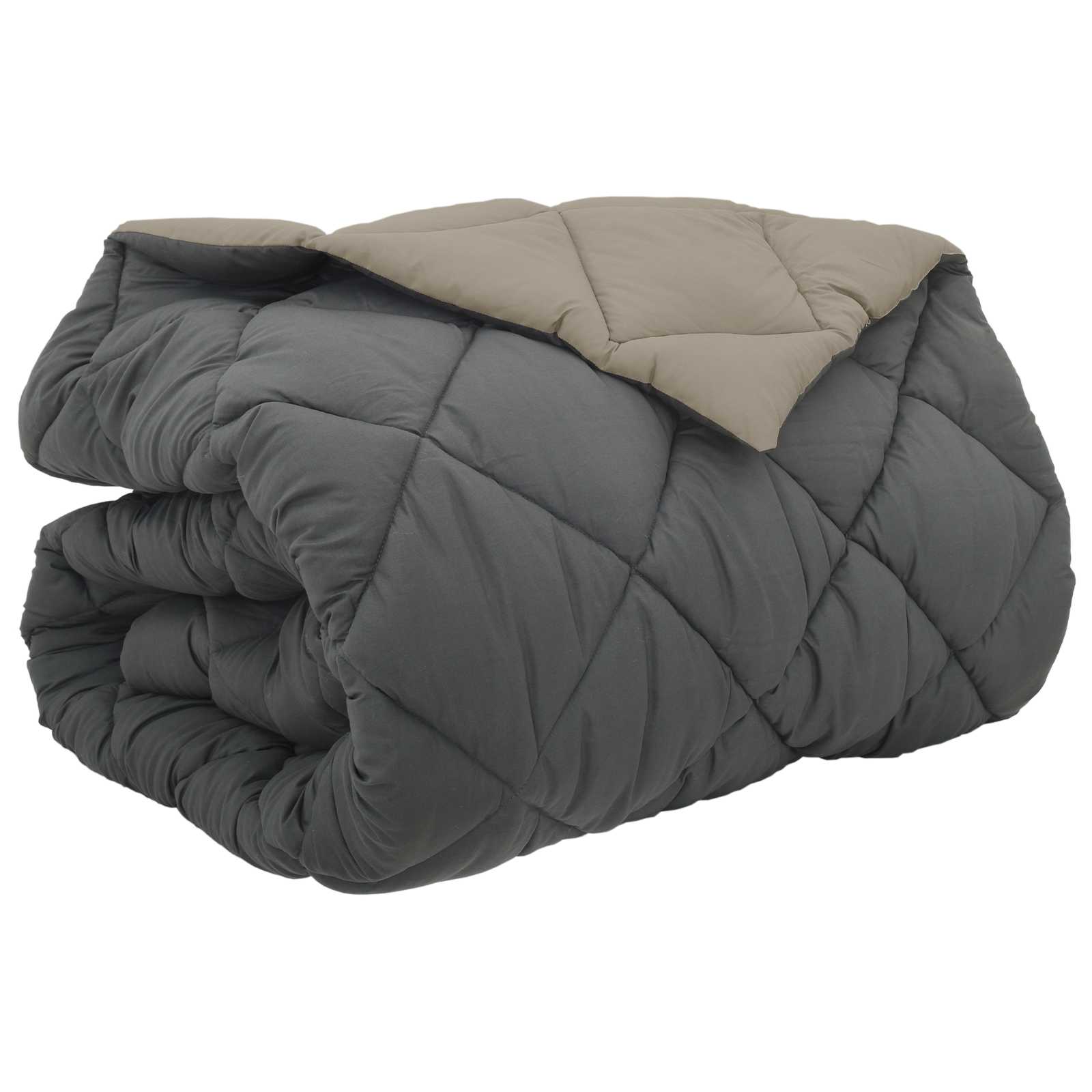 Winterbettdecke Anthrazit 135 x 200 cm Mikrofaser