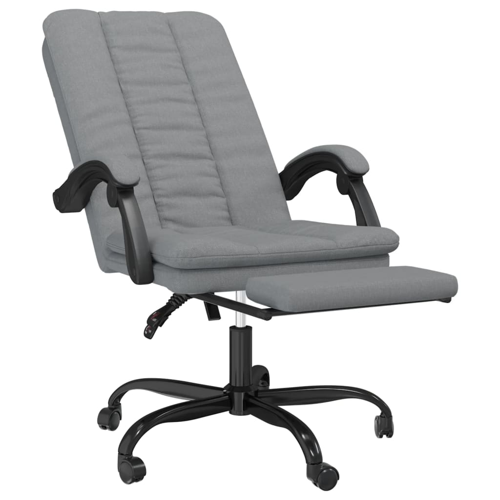 Bürostuhl mit Liegefunktion Taupe Stoff
