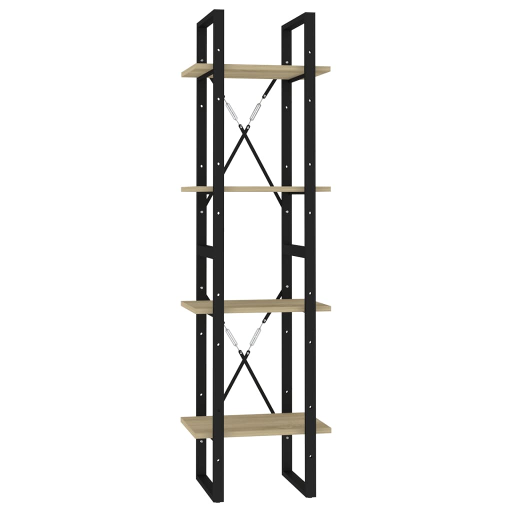 Bücherregal 2 Fächer Weiß 40x30x70 cm Holzwerkstoff