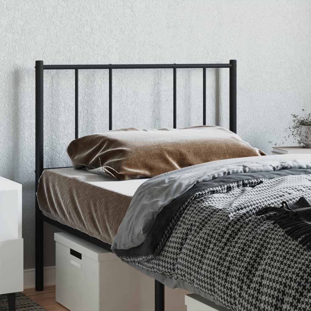 Ersatz-Kopfteil Metall Schwarz 80 cm