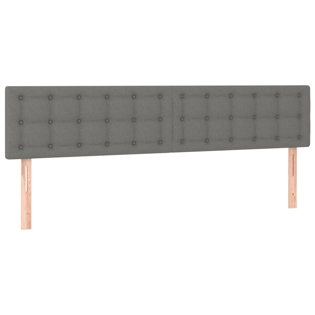 Kopfteil Hellgrau 80x5x118/128 cm Stoff