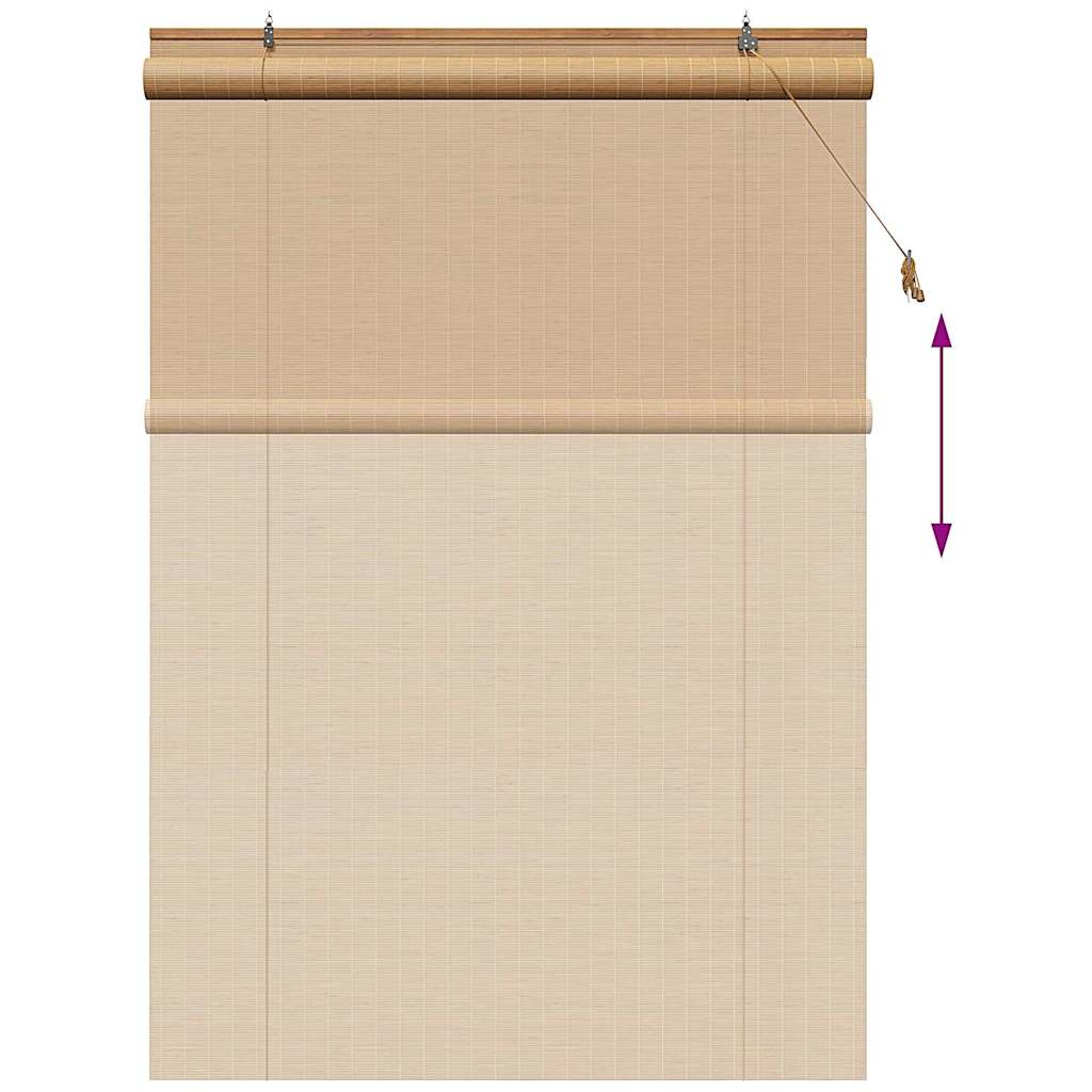 Rollo Braun 60 x 160 cm Bambus