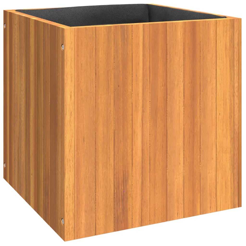 Pflanzkübel 25x25x25 cm Massivholz Akazie