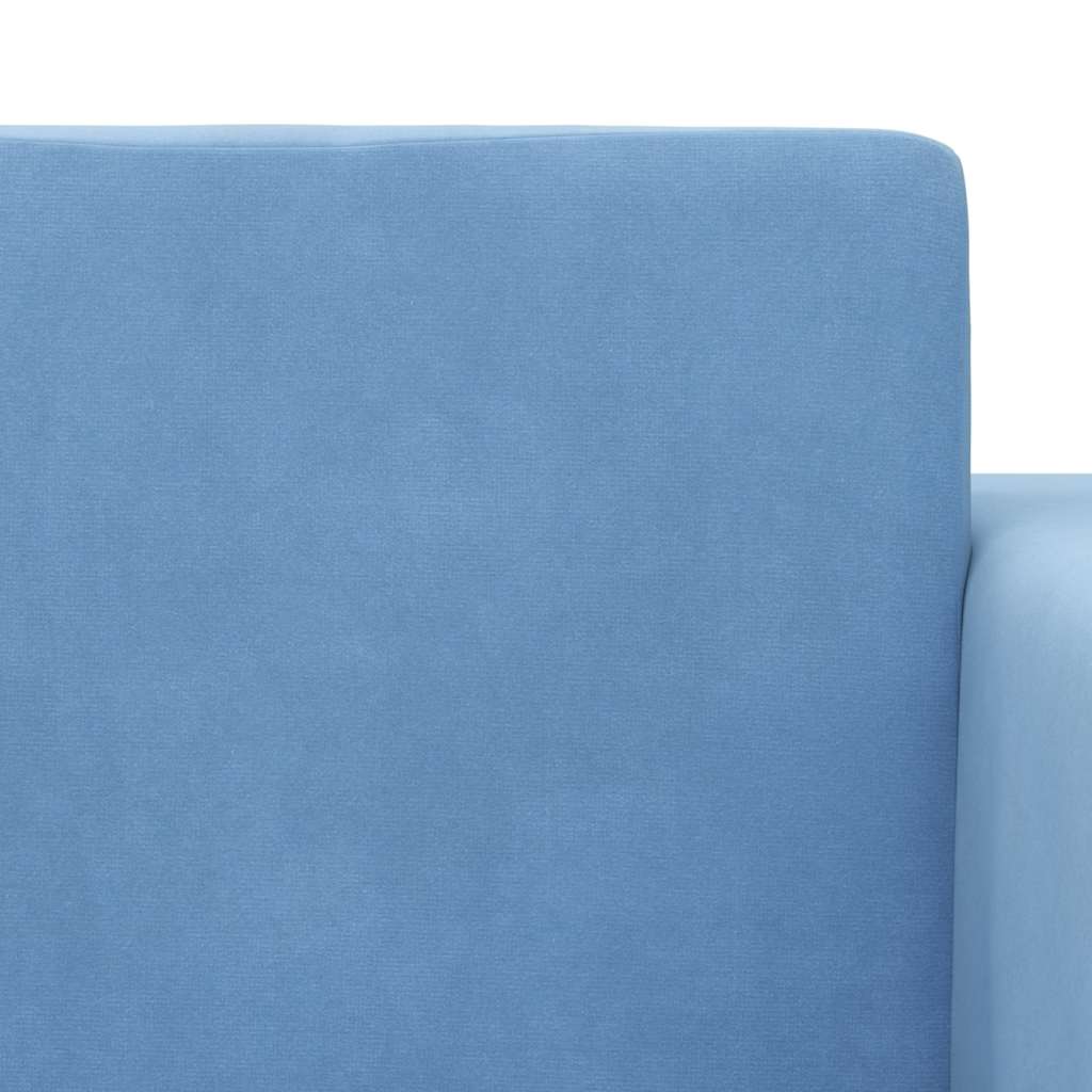 Kinder-Schlafsofa 2-Sitzer Hellgrau mit Sternen Weicher Plüsch
