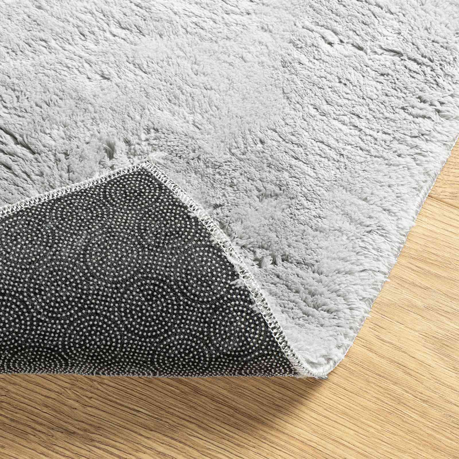 Teppich HUARTE Kurzflor Weich und Waschbar Anthrazit 60x110 cm