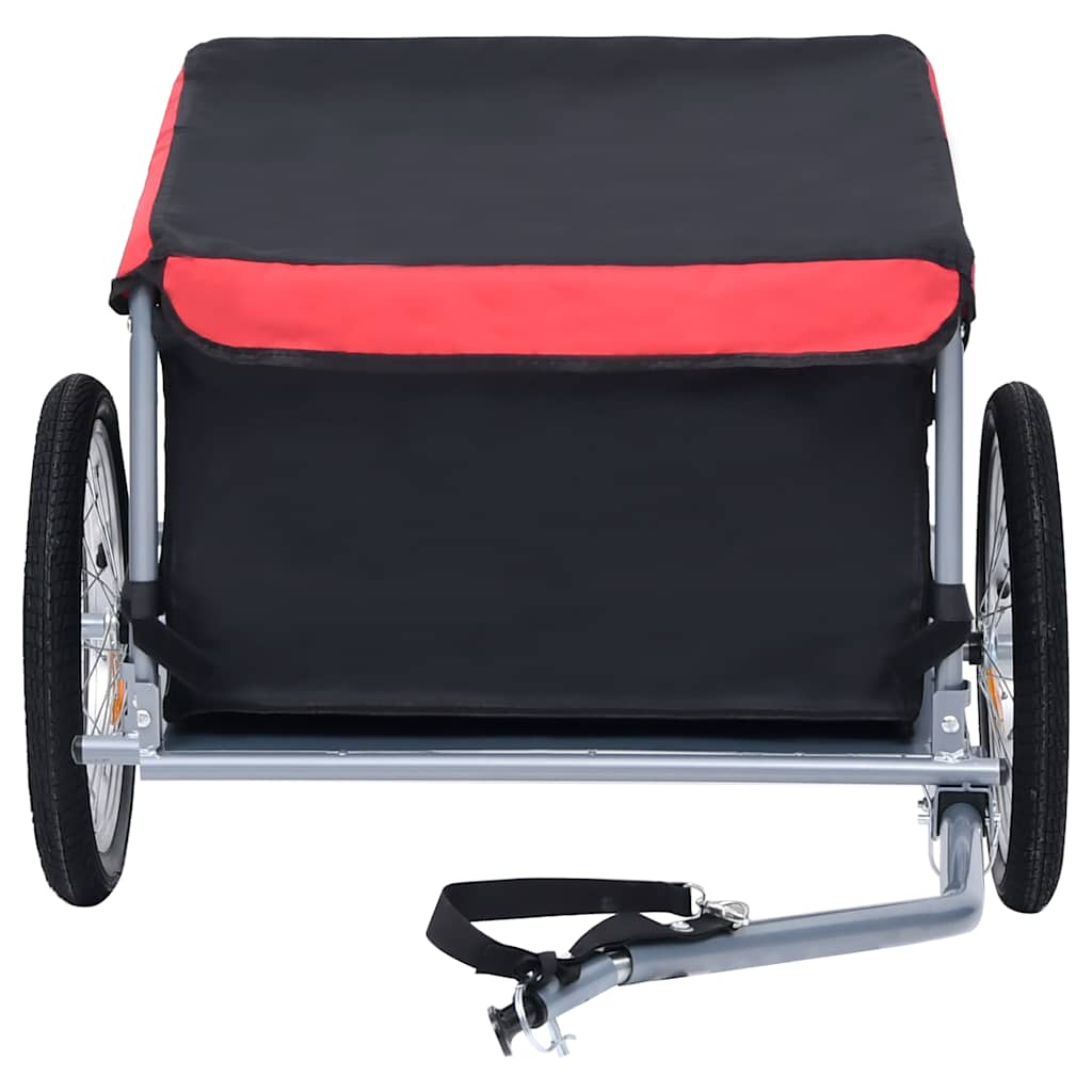 Fahrradanhänger Schwarz und Gelb 65 kg