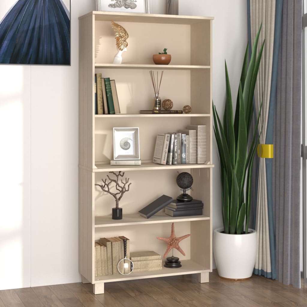 Highboard HAMAR Massivholz Kiefer Hellgrau