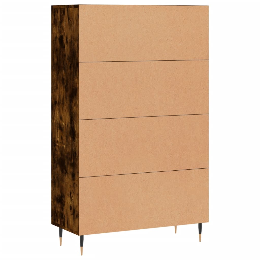 Highboard Betongrau 69,5x31x115 cm Holzwerkstoff
