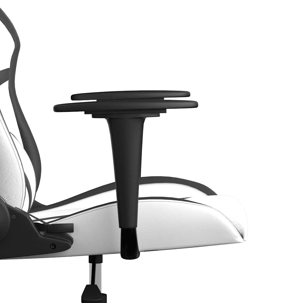 Gaming-Stuhl mit Massagefunktion Schwarz und Grün Kunstleder