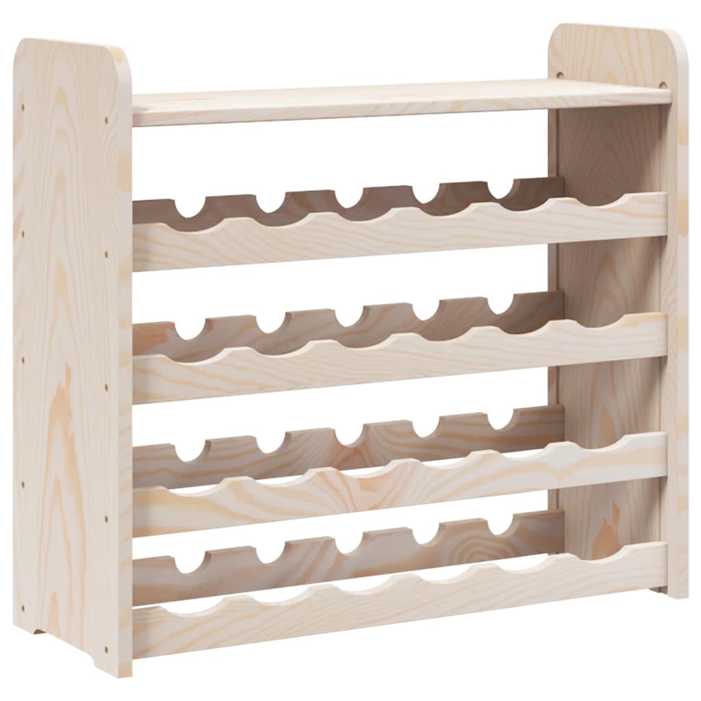 Weinregal 33x25x37 cm Massivholz Kiefer