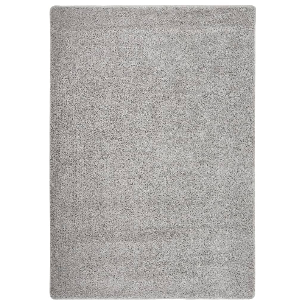 Anti-Rutsch Shaggy Teppich Dunkelgrau 200 x 200 cm PP