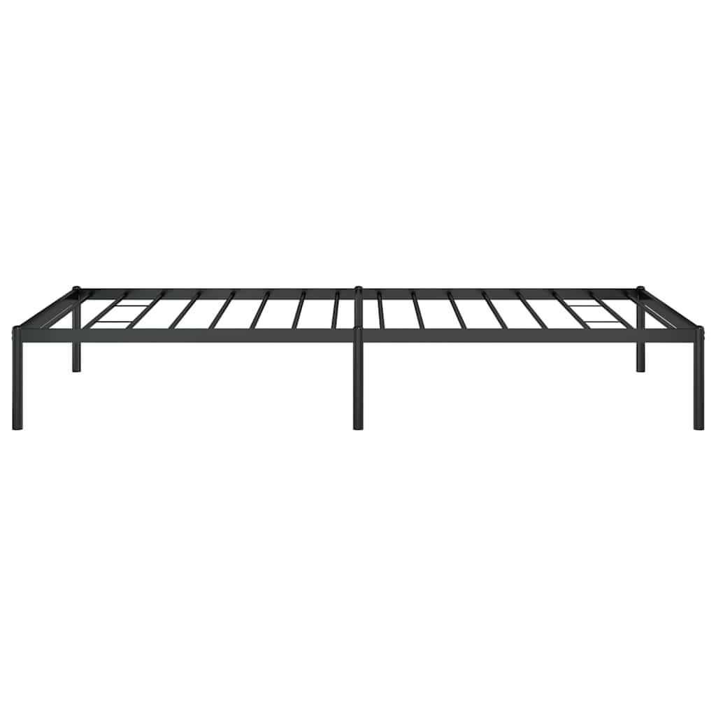 Bettgestell Metall Schwarz 75x190 cm