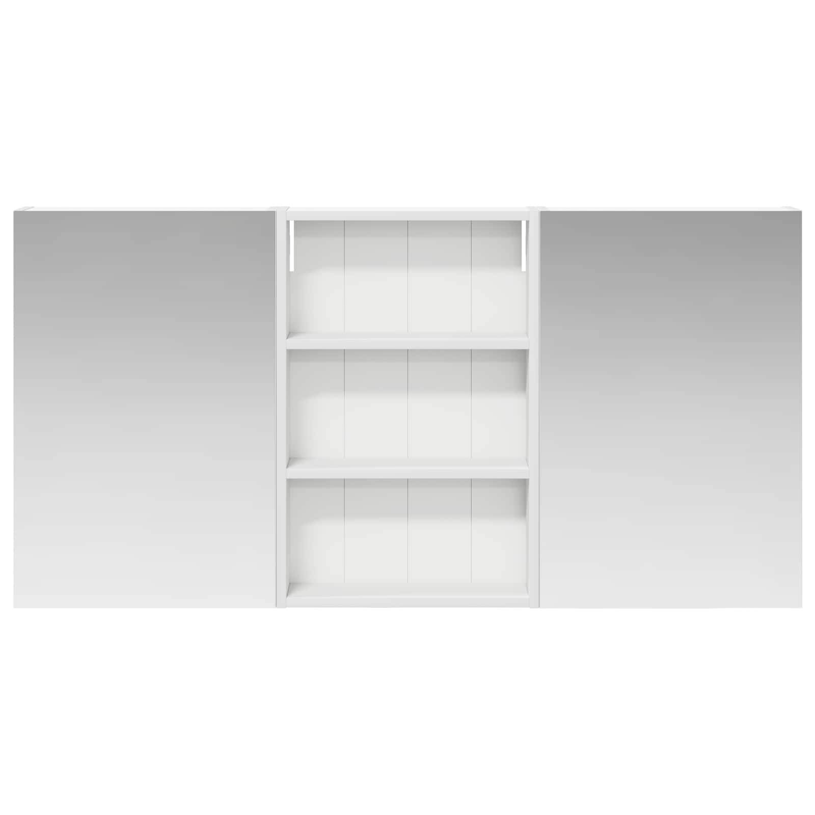 Badezimmerschrank-Set 3 pcs 80 x 10,5 x 50 cm Holzwerkstoff