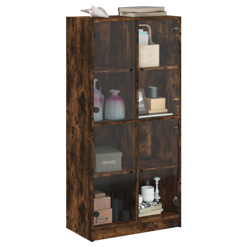 Bücherschrank mit Türen Weiß 136x37x142 cm Holzwerkstoff
