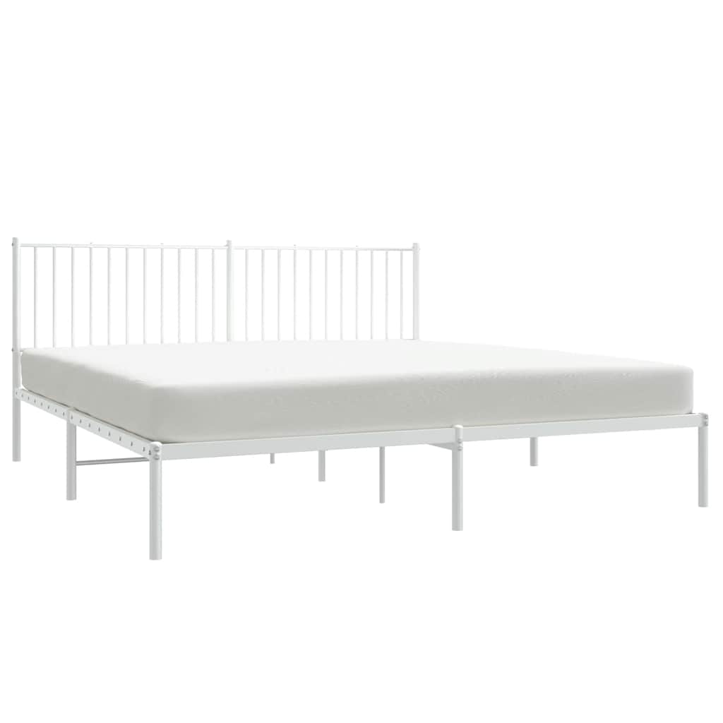 Bettgestell Metall Schwarz 75x190 cm