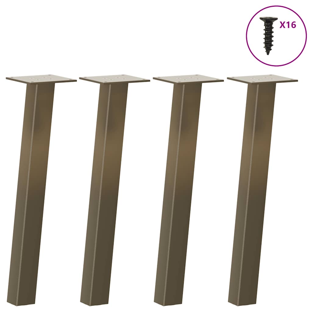 Couchtischbeine 4 Stk. Schwarz 30 cm Stahl