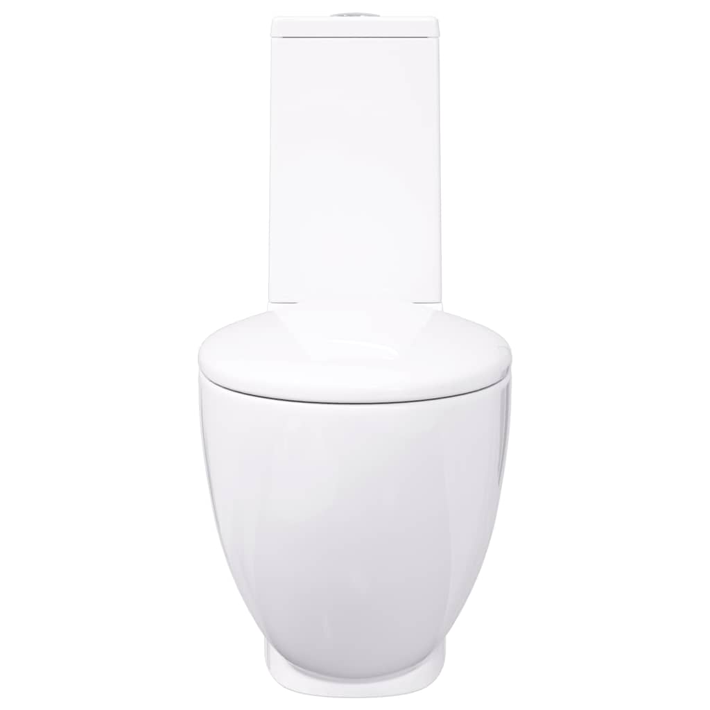 Keramik-Toilette Abgang Horizontal Schwarz