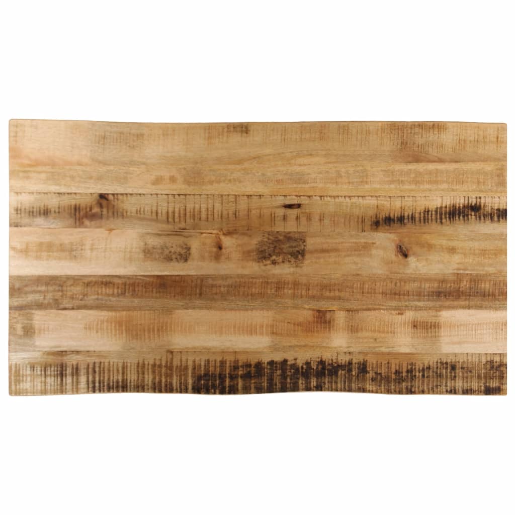 Tischplatte 40x40x2,5 cm Rechteckig Massivholz Akazie Baumkante
