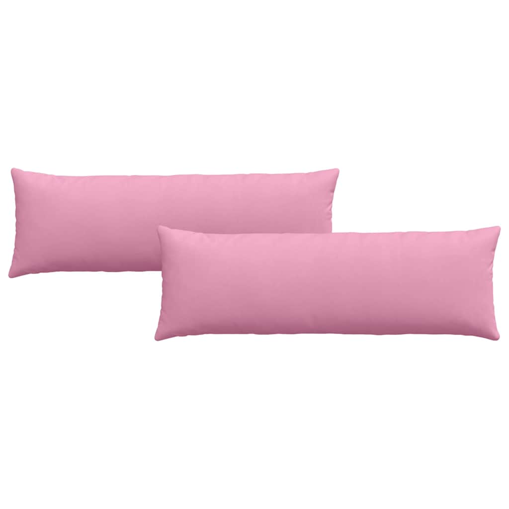 Sofakissen 2 pcs Hellgrau 50 x 30 cm Stoff