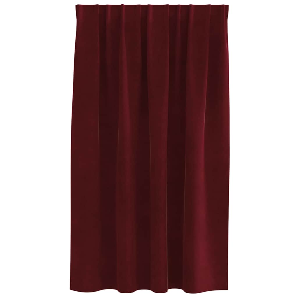 Verdunkelungsvorhänge 2 pcs Schwarz 140 x 140 cm Samt