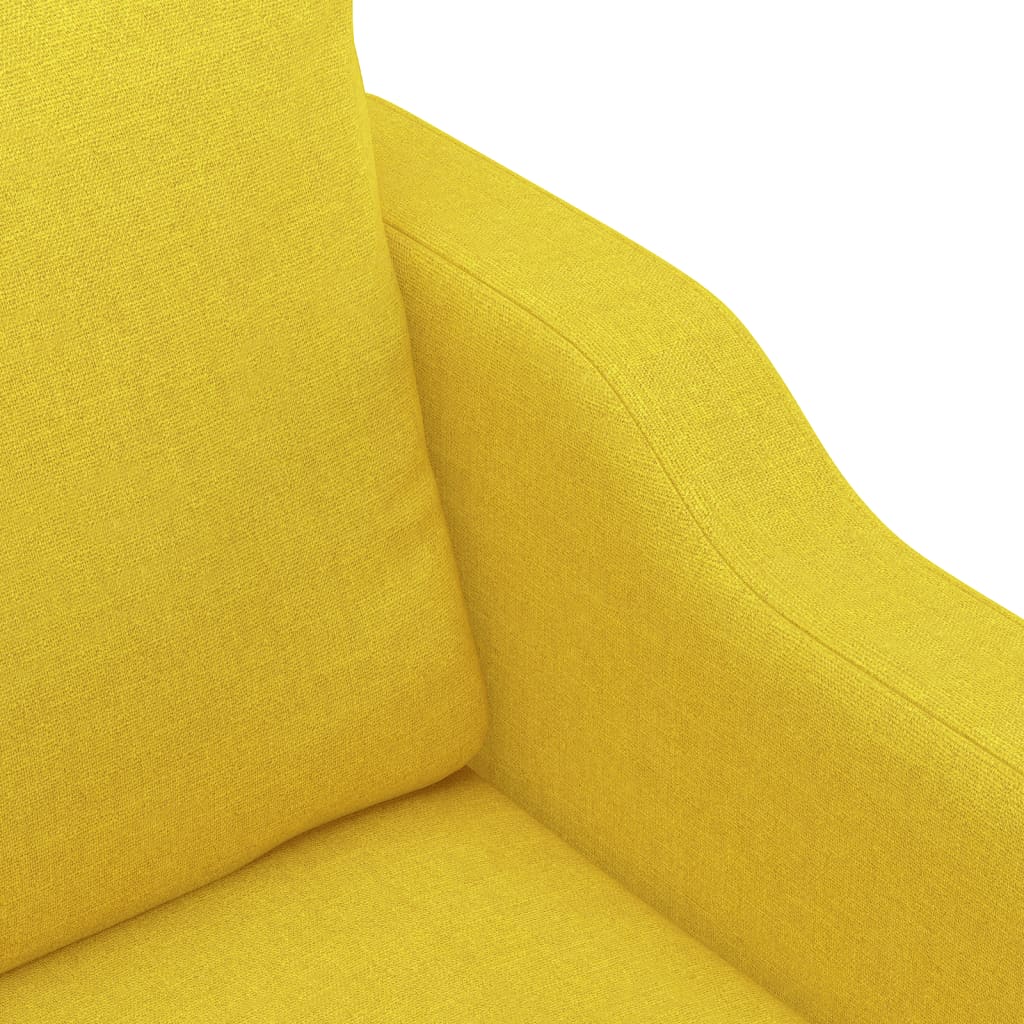 4-tlg. Sofagarnitur mit Kissen Braun Stoff