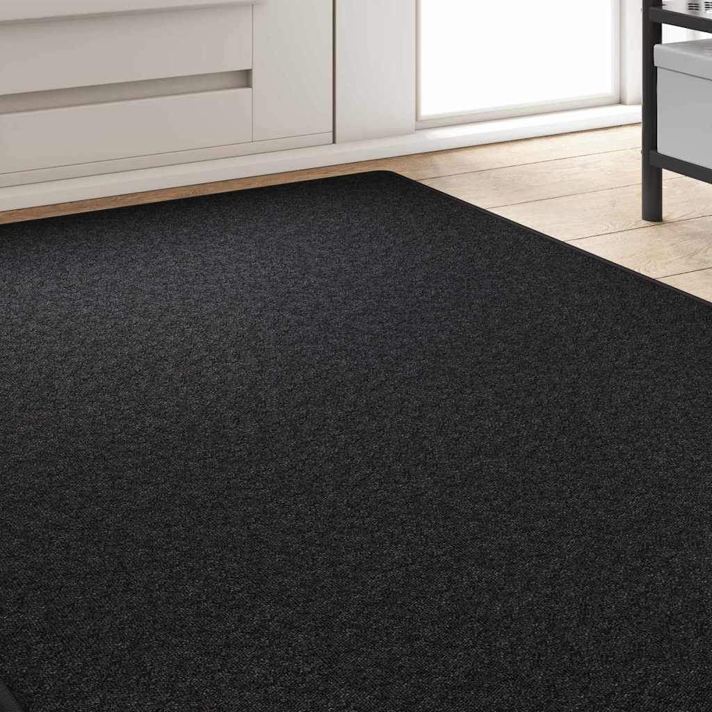 Teppichläufer Anthrazit 80 x 500 cm 100% Polypropylen