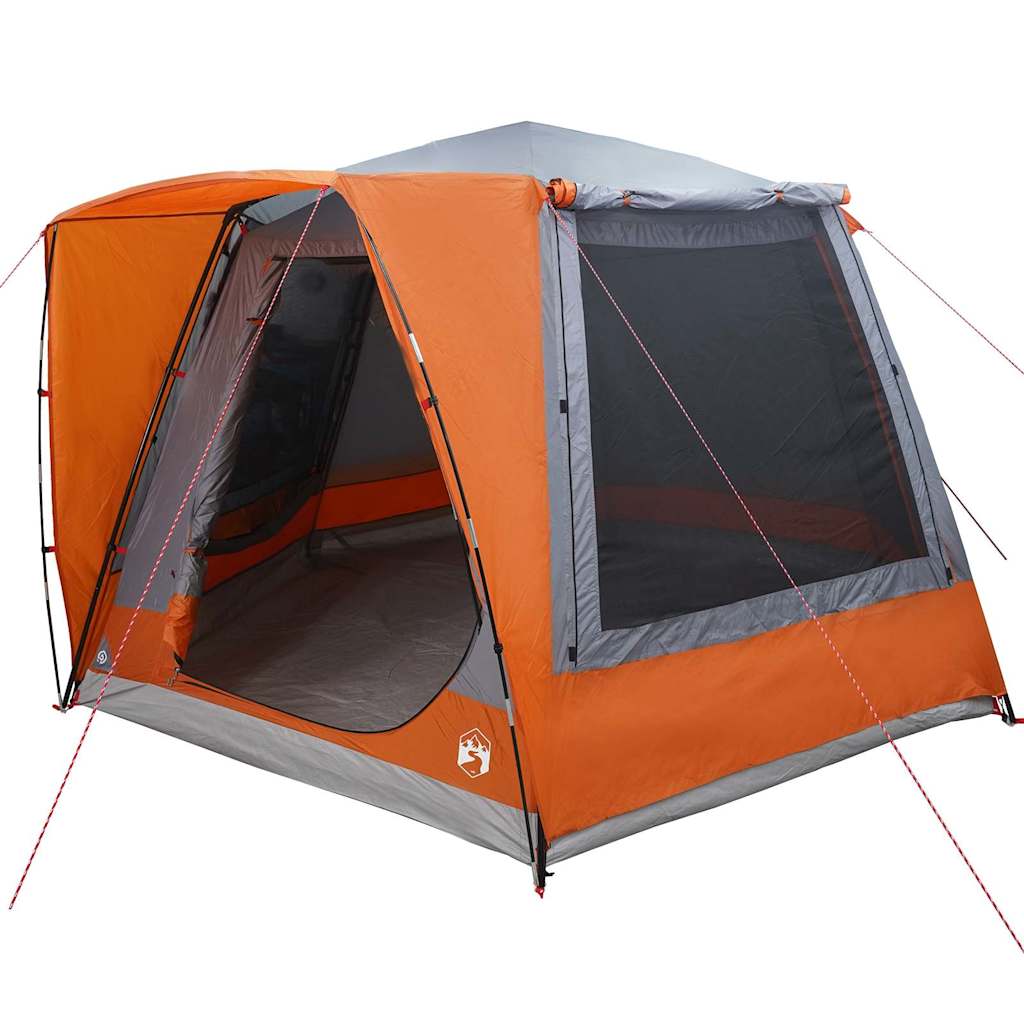 Campingzelt Hütte mit Dach Grün 420 x 420 x 227 cm Polyester