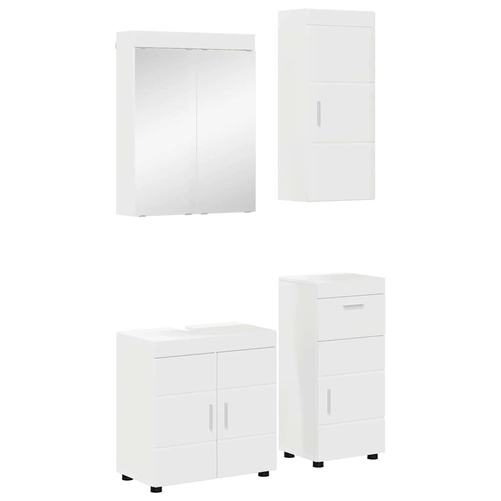 Badezimmermöbel-Set TULUM 2 pcs Weiß 60 x 34 x 63 cm