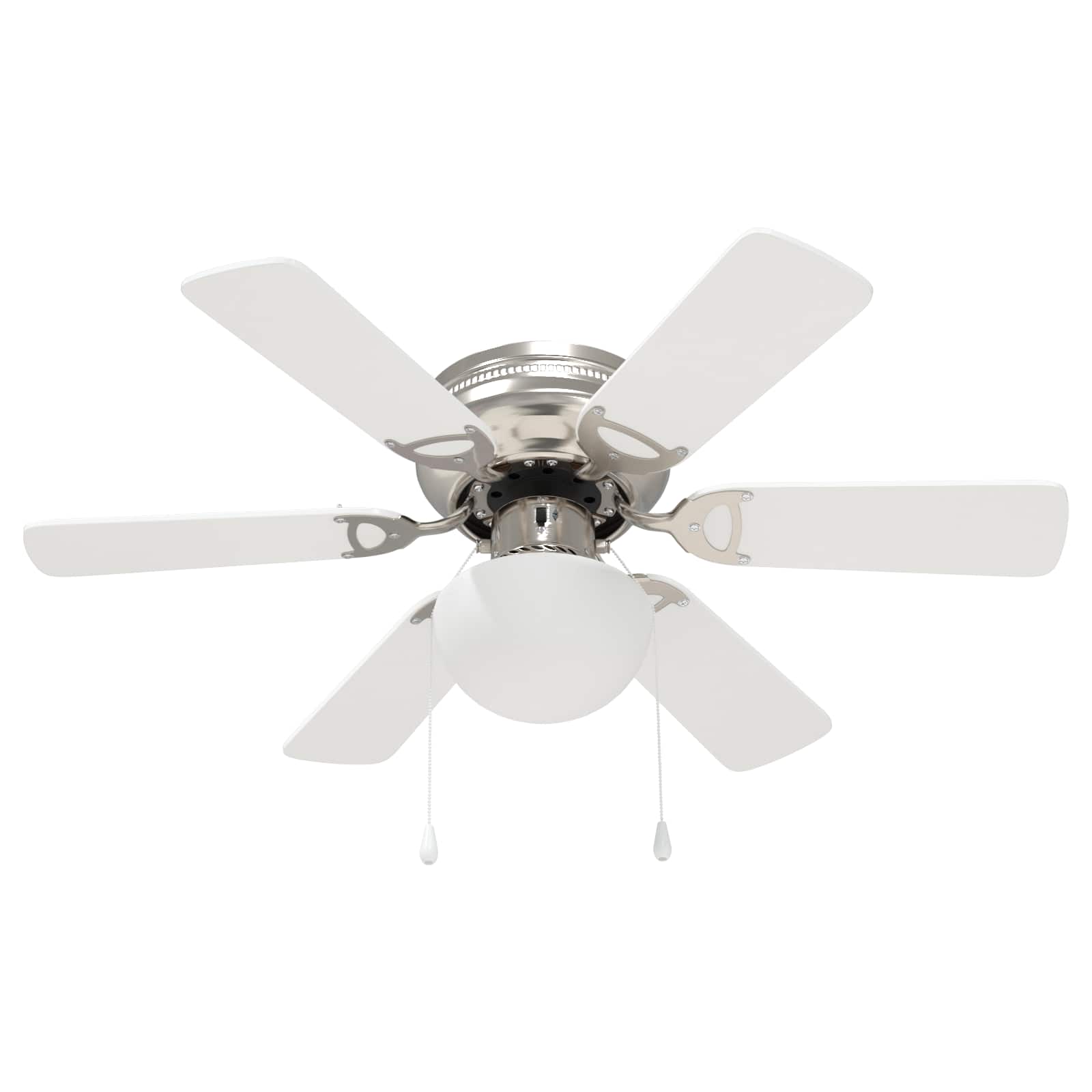 Deckenventilator mit Licht und Fernbedienung Ø 130 cm Weiß