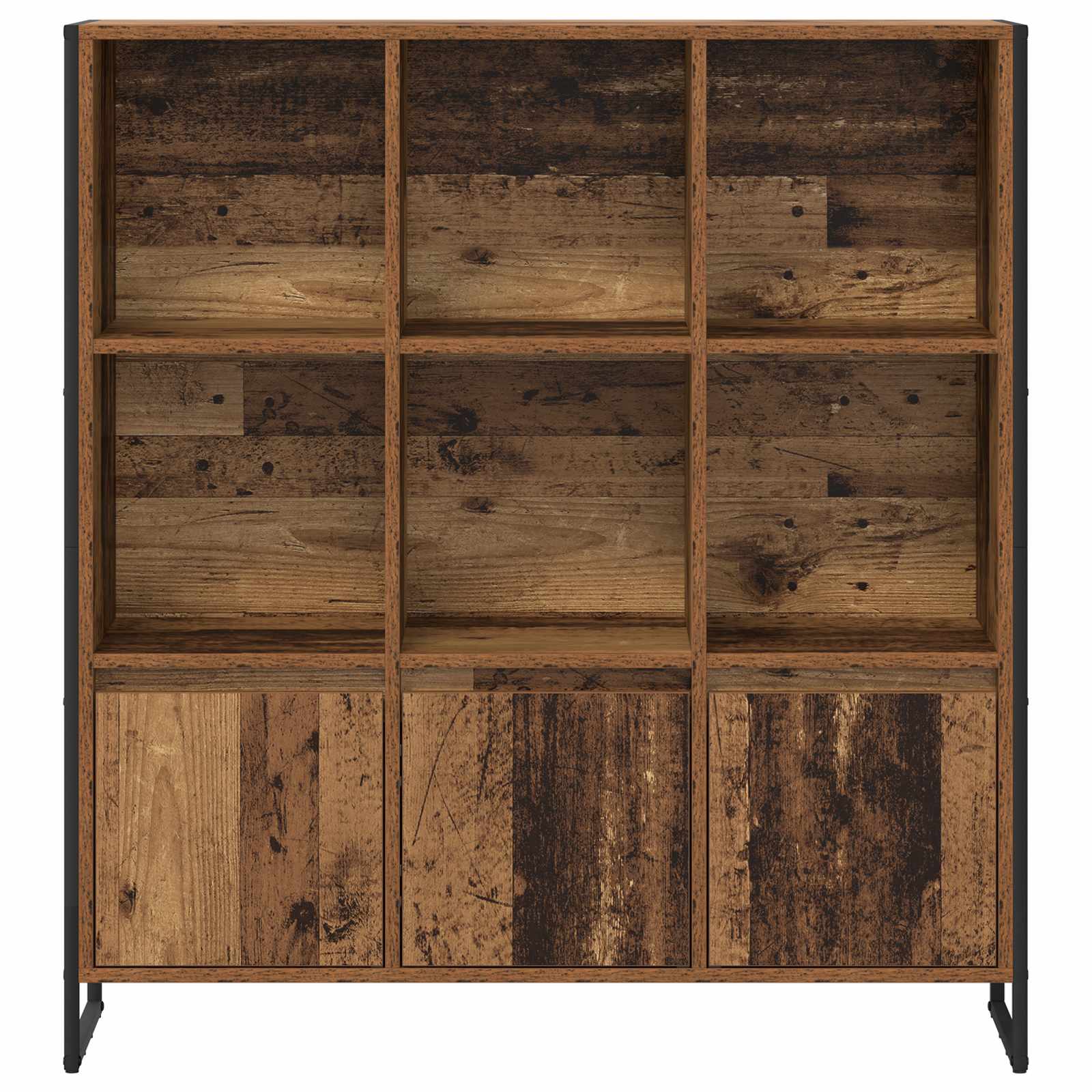 Bücherregal 2 pcs Schwarz Eichen-Optik 99,5 x 30 x 108 cm