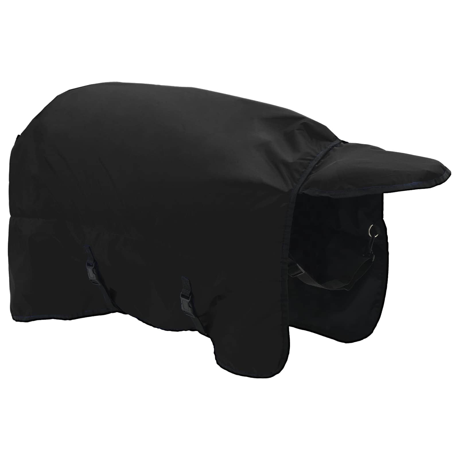 Pferdedecke Dunkelgrün und Schwarz 75 cm Polyester