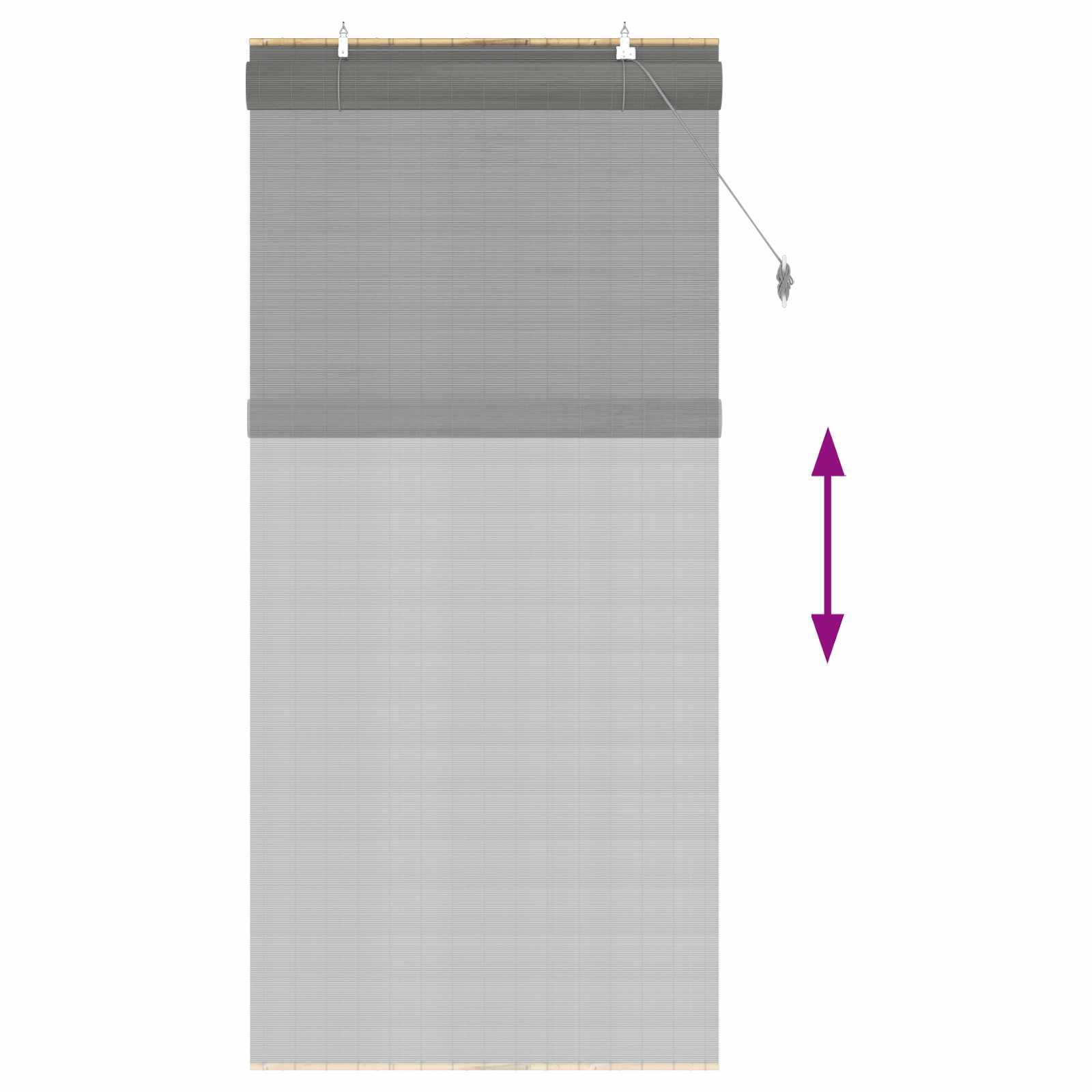 Bambusrollo Natur 80x160 cm
