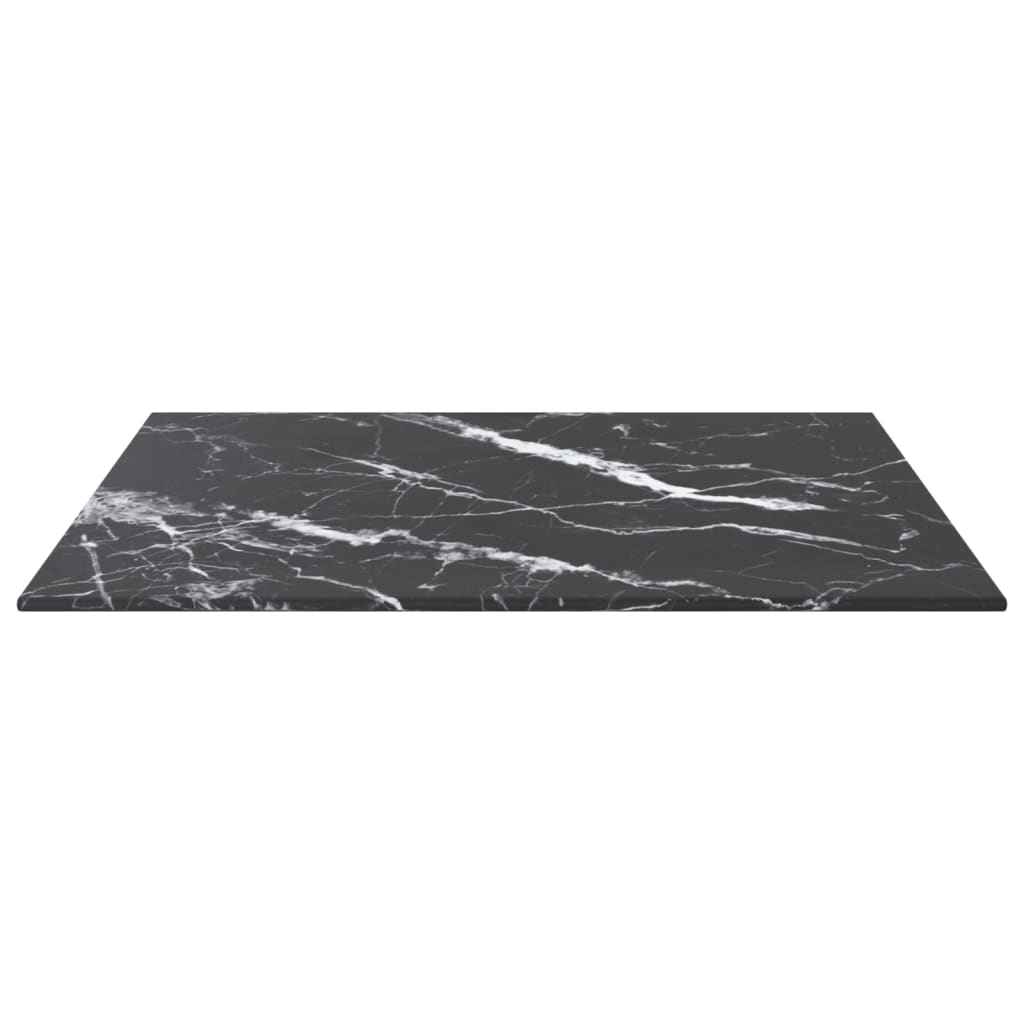Tischplatte aus gehärtetem Glas quadratisch 700x700 mm