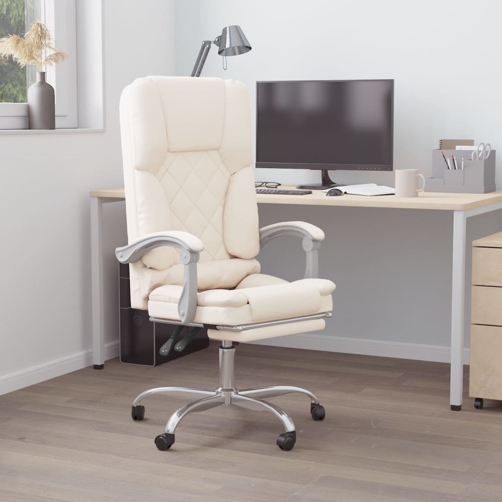Bürostuhl mit Massagefunktion Schwarz Kunstleder