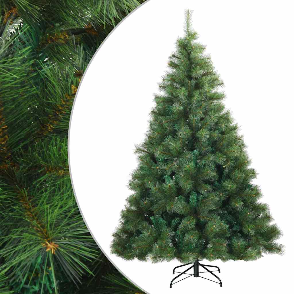 Künstlicher klappbarer Weihnachtsbaum Grün 120 cm PVC, Stahl