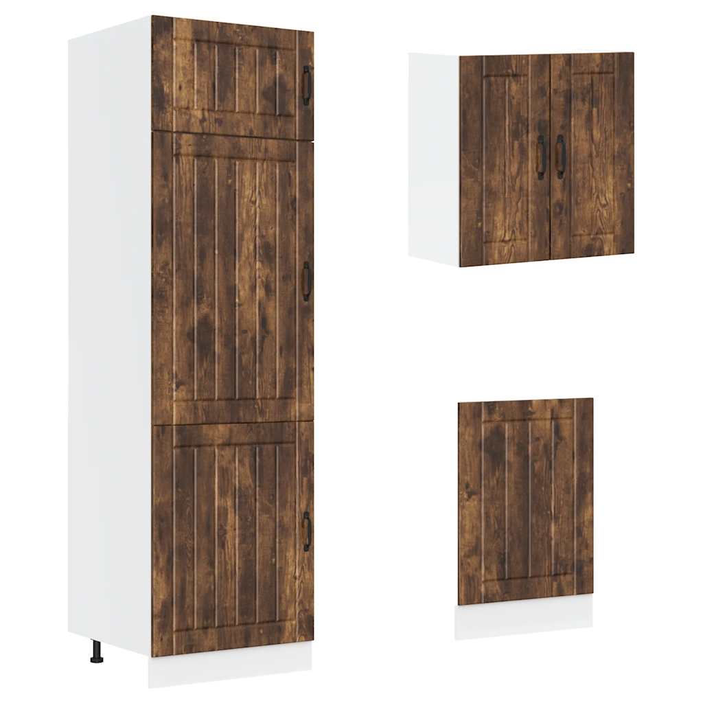 8-tlg. Küchenschrank-Set Lucca Weiß Holzwerkstoff