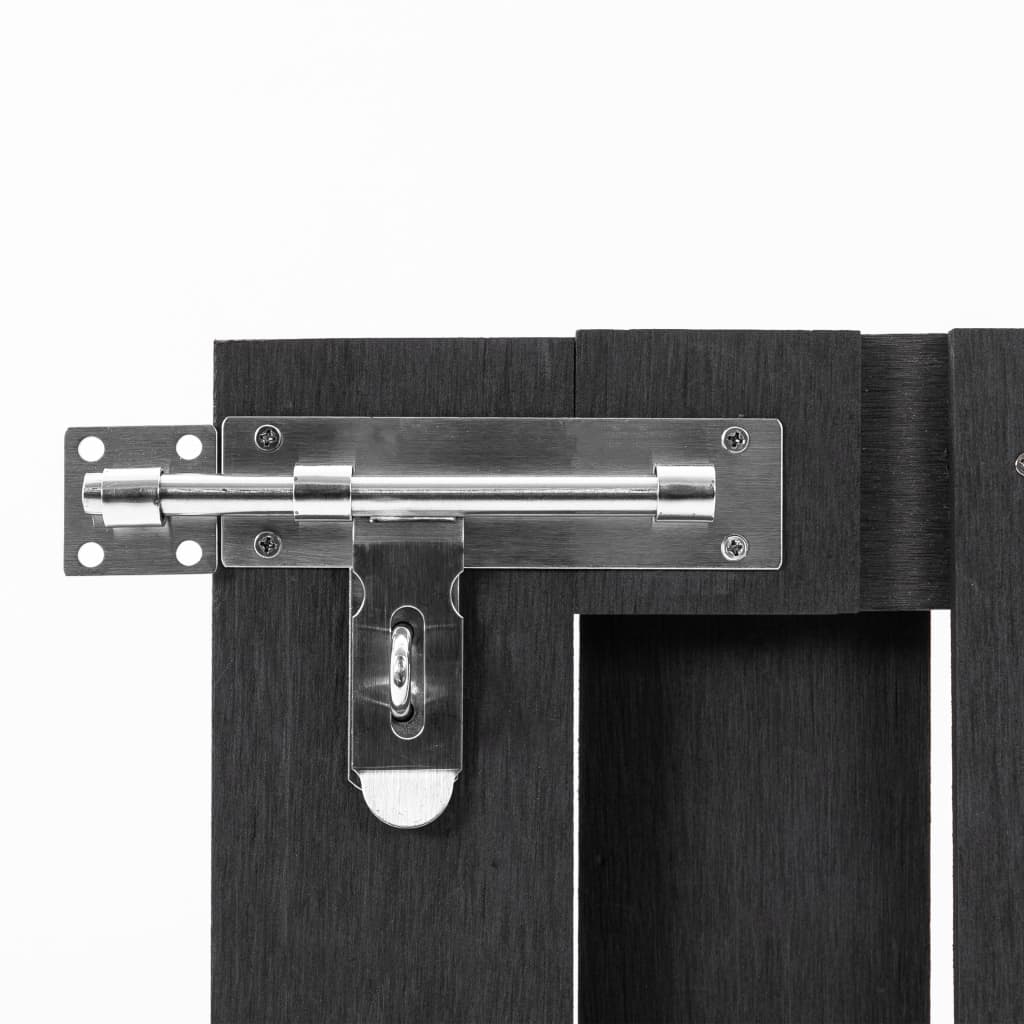 Gartentor WPC 100x112 cm Grau