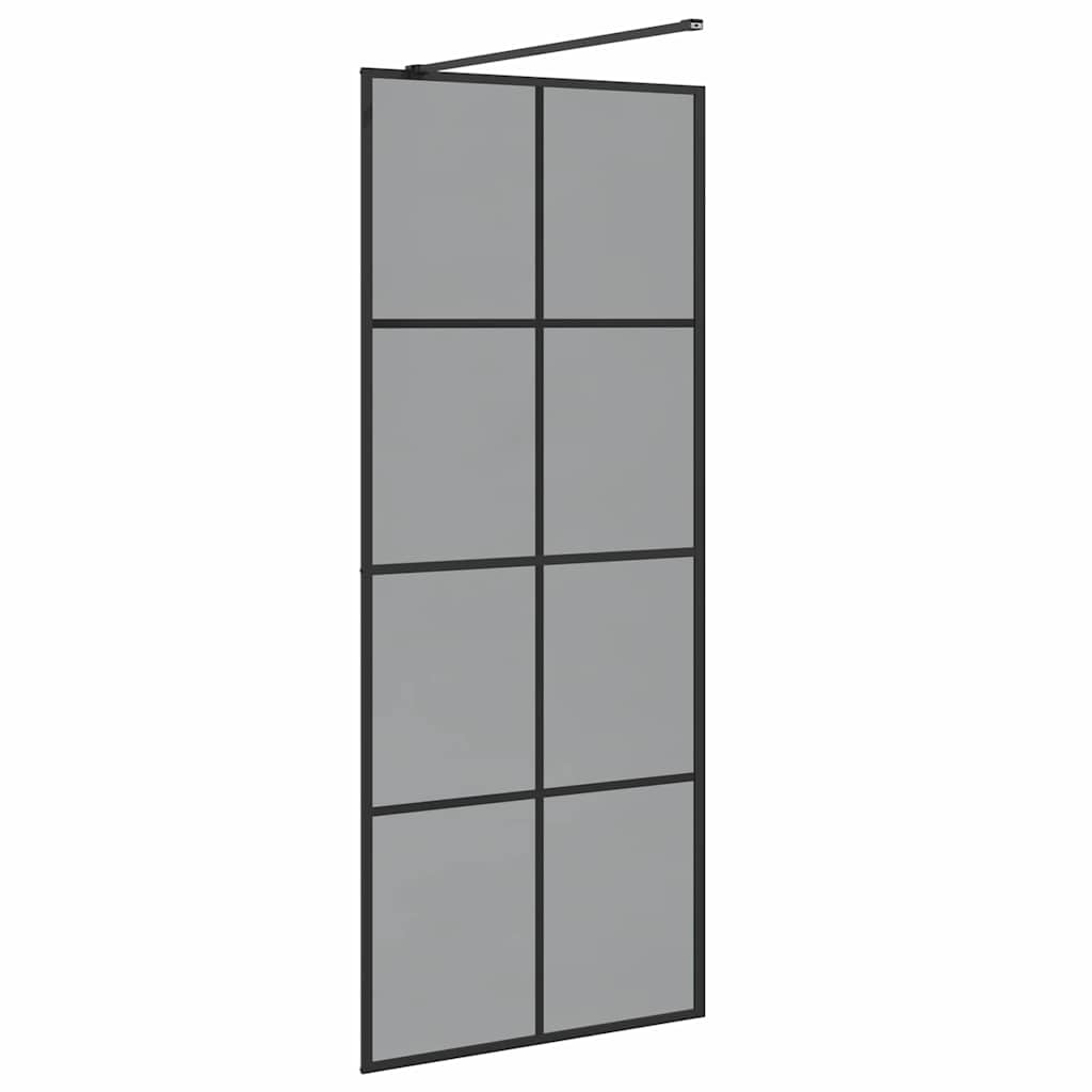 Duschwand für Begehbare Dusche mit Klarem ESG Glas 80x195 cm