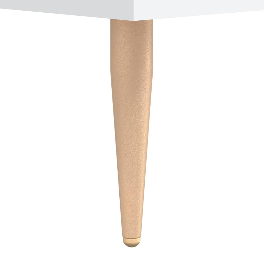 Highboard Hochglanz-Weiß 69,5x34x180 cm Holzwerkstoff