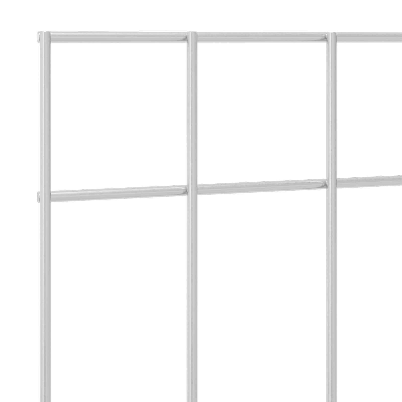 Gartenzaun-Paneel 12 pcs Verzinkter Stahl Silber