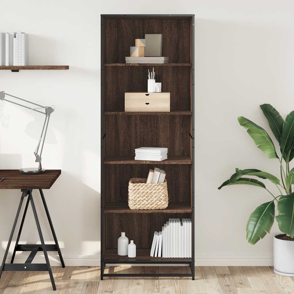 Bücherregal Schwarz 60x35x139 cm Holzwerkstoff