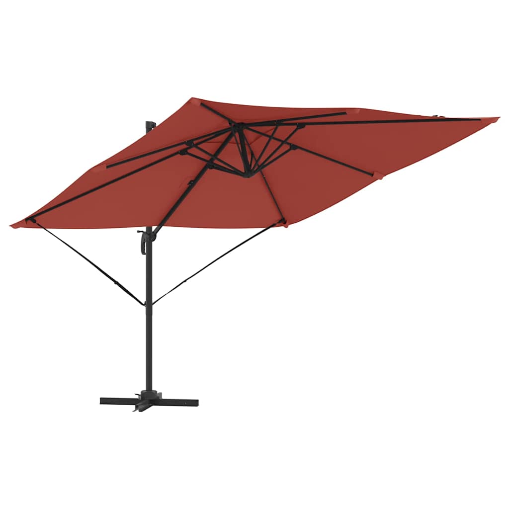 Roma Parasol Beige 286 x 284 x 265 cm Aluminium und Polyester