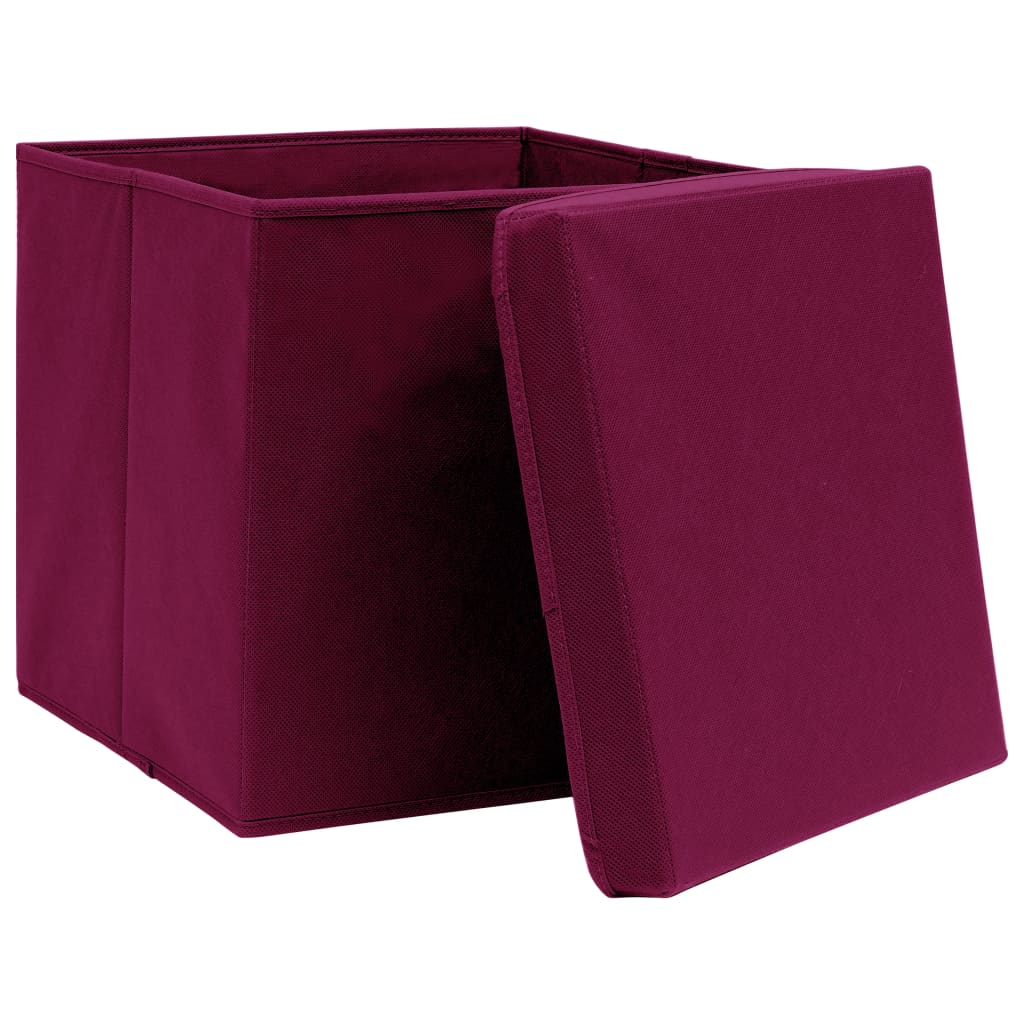Aufbewahrungsboxen 4 Stk. Blau 32x32x32 cm Stoff