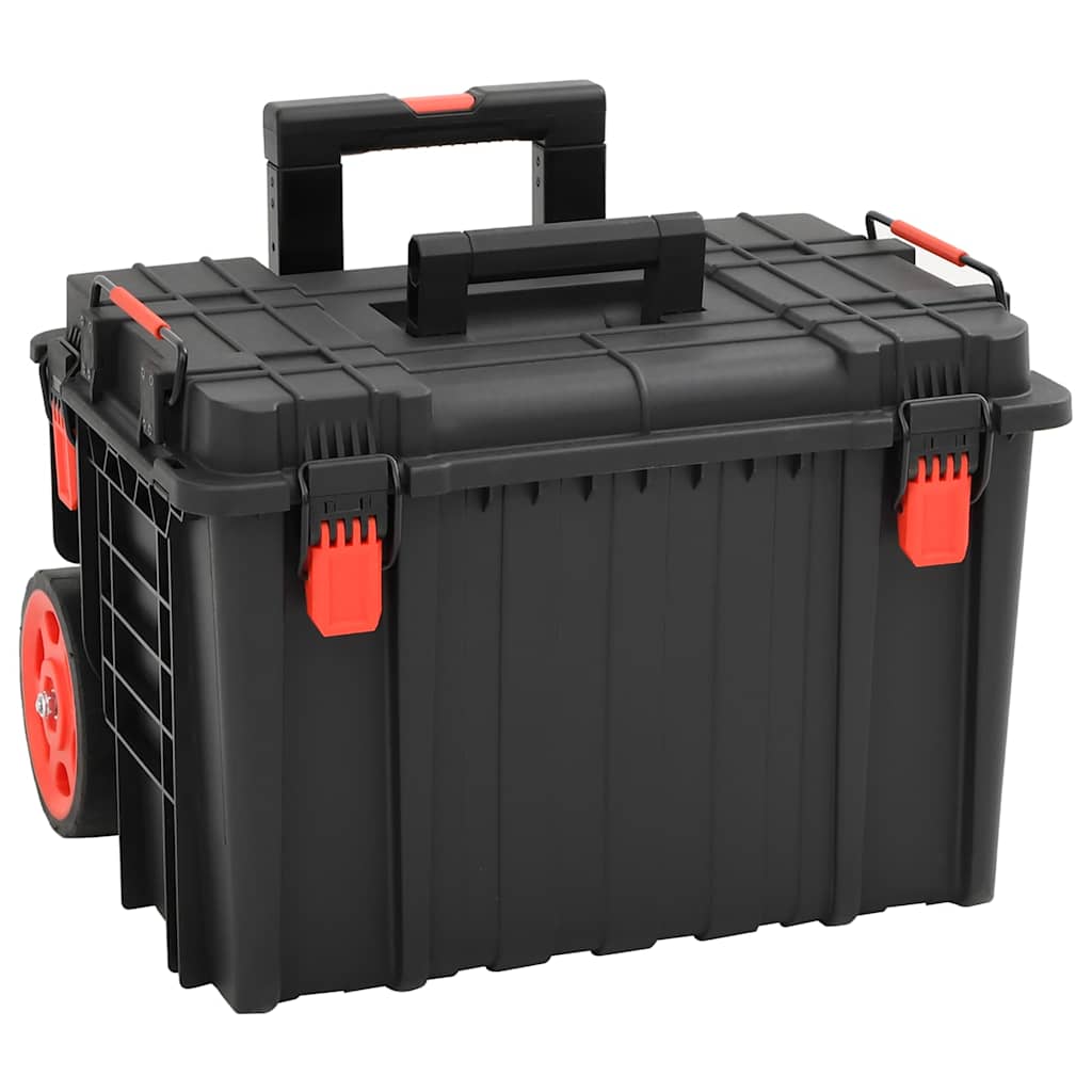 Koffer für Flugreise Tragbar Schwarz 56,5x34x16 cm PP