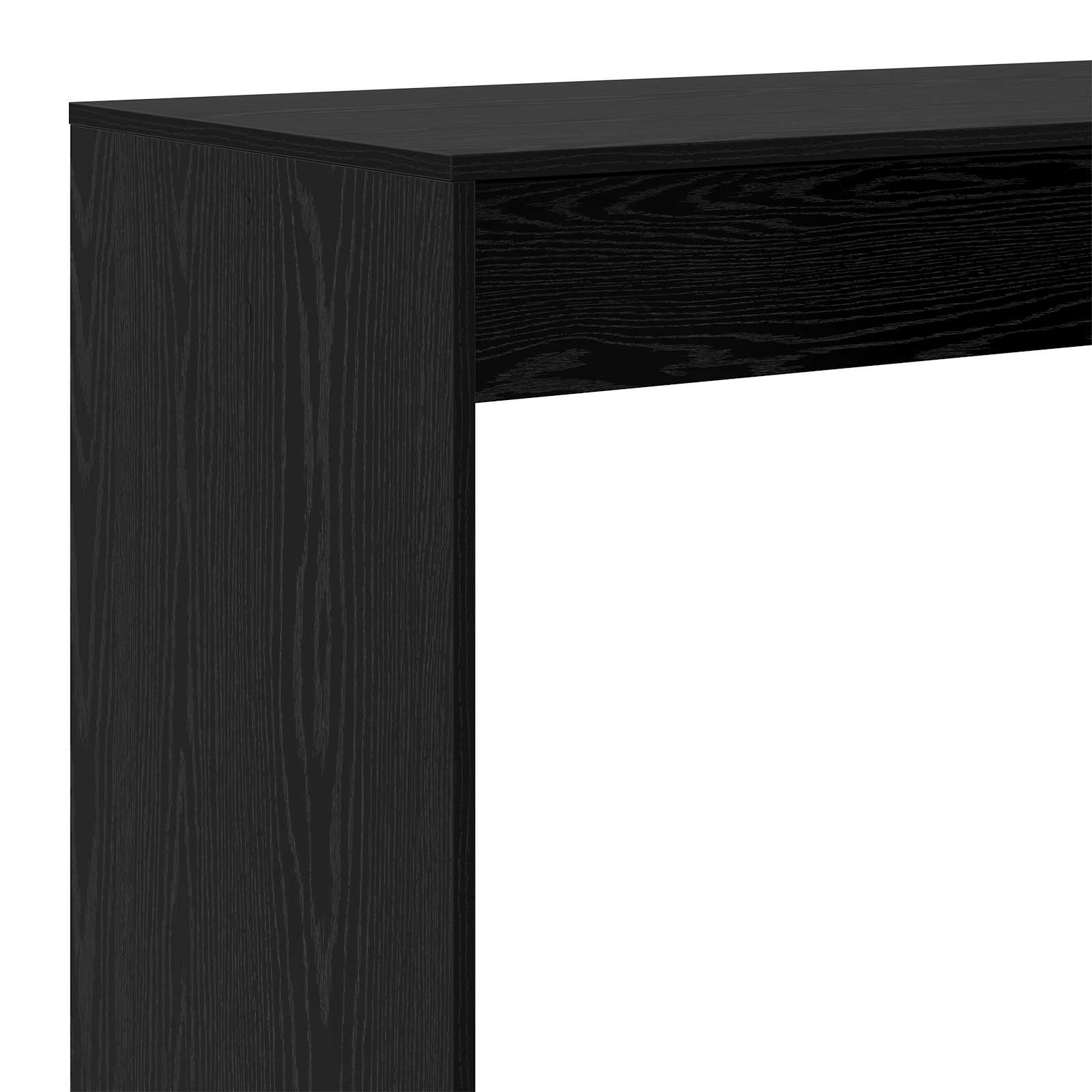 Bartisch Schwarz Eichen-Optik 102 x 50 x 103,5 cm Holzwerkstoff