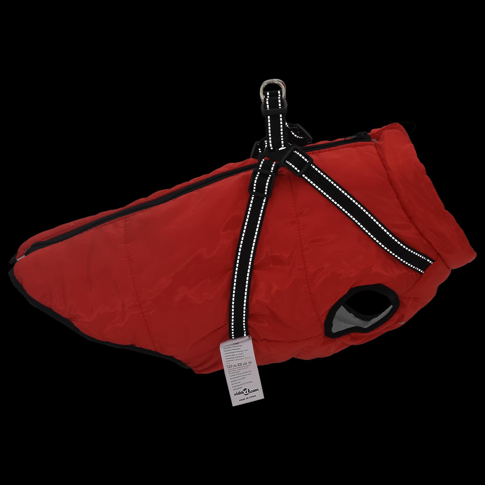 Hundemantel Rot L24 Fleece und Polyester