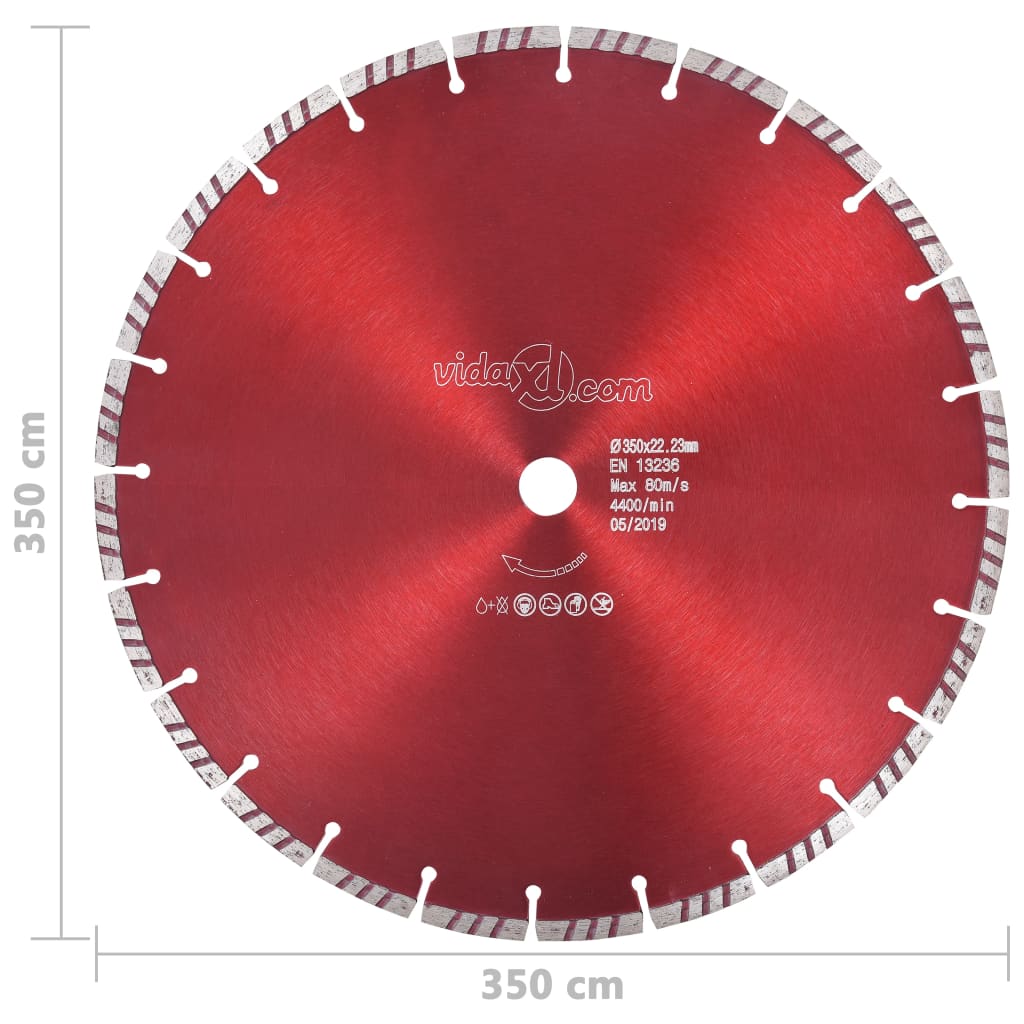 Diamant-Trennscheibe mit Turbo Stahl 300 mm