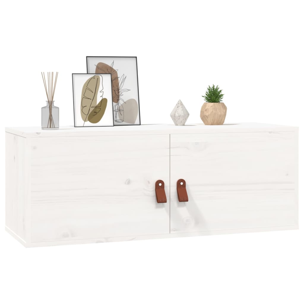 Wandschrank 80x30x30 cm Massivholz Kiefer