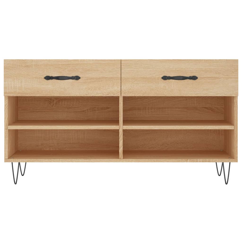 Schuhbank Weiß 102x35x55 cm Holzwerkstoff